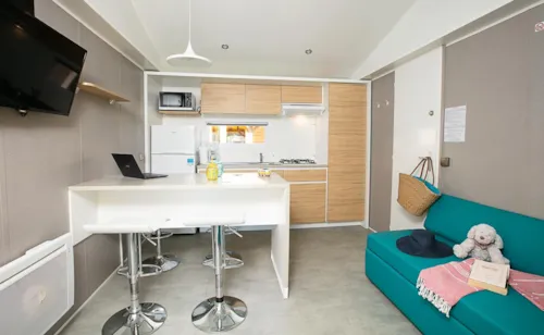 Mietunterkunft - Mobilhome Premium Master Suite Klimatisiert - image n°2 - La Colombière