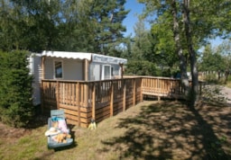 Accommodation - Mobilhome Pmr O'hara 4 Persons - Domaine des Messires