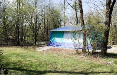 Pitch + tent — 1