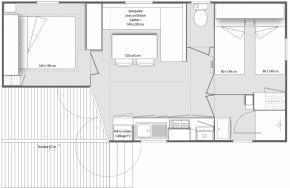Mobile home 2 bedrooms + terrace - 28m²