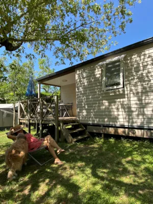 Locatif - Mobile home 2 bedrooms + terrace - 28m² - Camping Le Pastural
