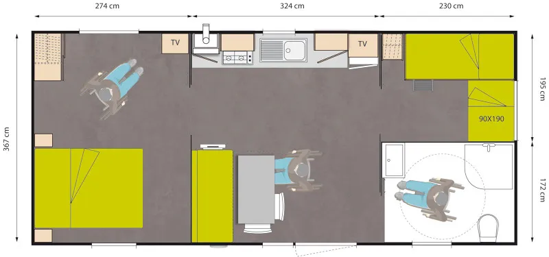 Mobil Home Special Personne À Mobilité Reduite