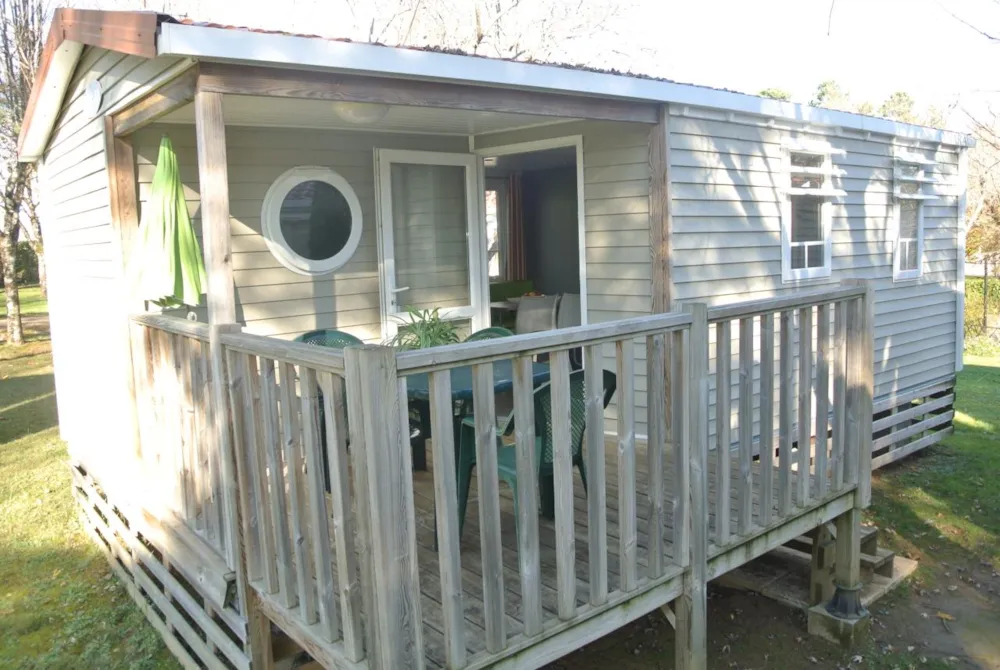 Location - Mobil-Home Standard 23 M² (2 Chambres) Avec Terrasse Semi-Couverte 7 M² - Flower Camping LE TEMPS DE VIVRE