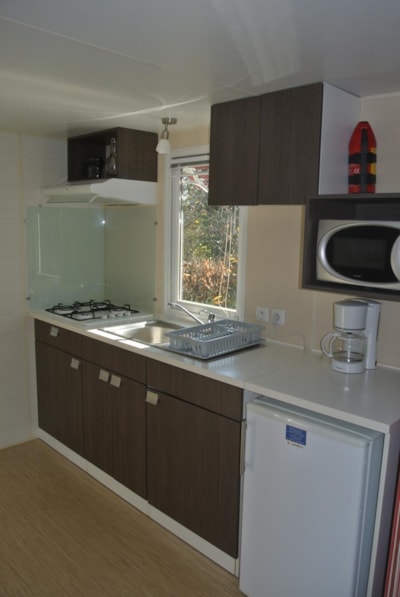 Mobile-home Standard 23 m² (2 bedrooms) with Half-covered terrace 9 m²