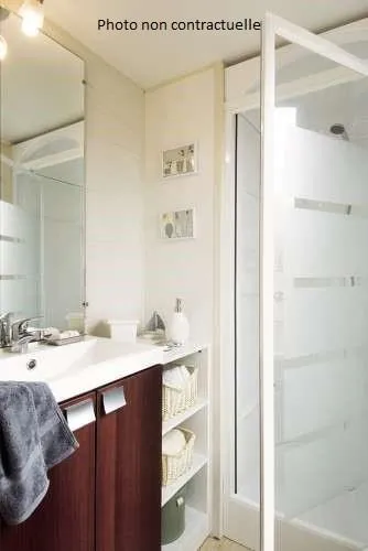 Mobil-Home Standard 30 M² (3 Chambres) Avec Terrasse Semi-Couverte 15 M² + Tv