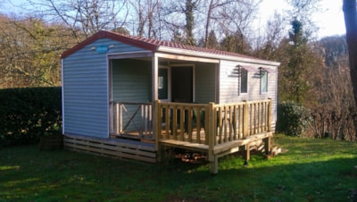 Mobile-home Standard 23 m² (2 bedrooms) with Half-covered terrace 9 m²
