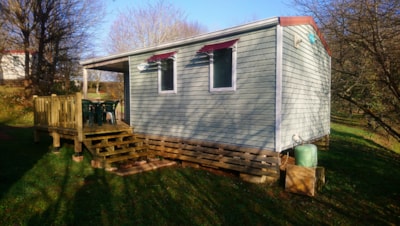 Mobile-home Standard 23 m² (2 bedrooms) with Half-covered terrace 9 m²