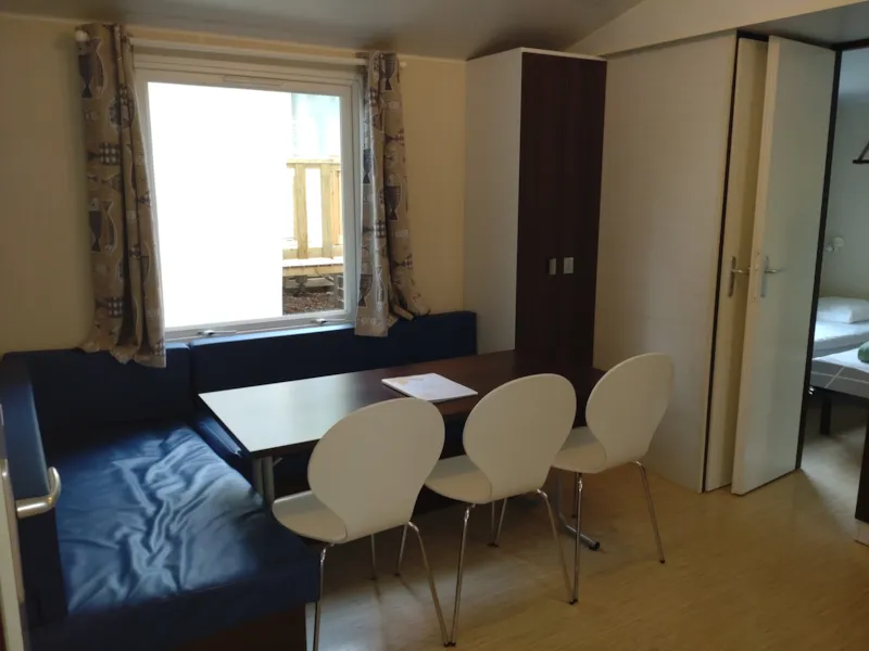 Mobil-Home Standard 30 M² (3 Chambres) Avec Terrasse Semi-Couverte 15 M² + Tv