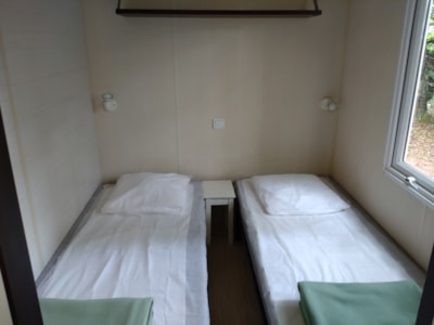 Mobile-home Standard 30 m² (3 bedrooms) with Half-covered terrace 15 m² + TV