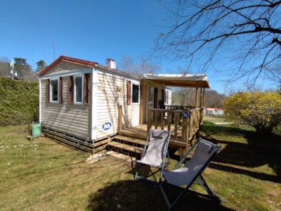 Mobile home Confort 30m² (2 bedrooms-TV) + covered terrace 11 m²