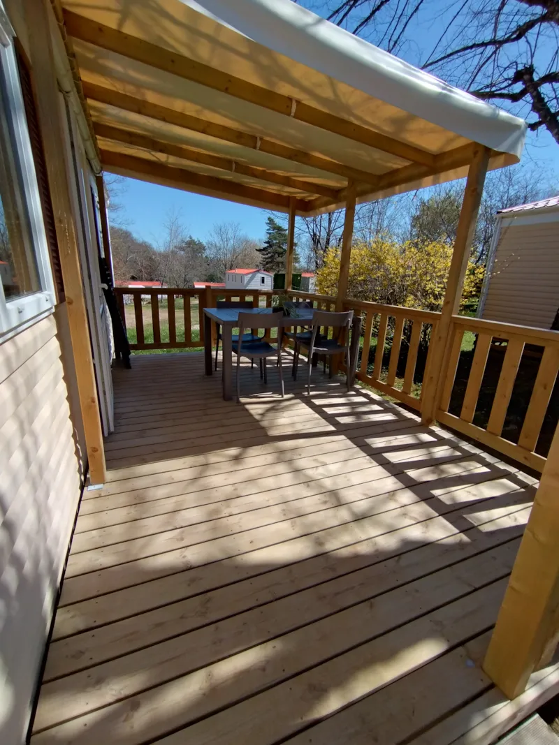 Mobil-Home Confort 30M² (2 Chambres-Tv) Avec Terrasse Couverte 11 M²
