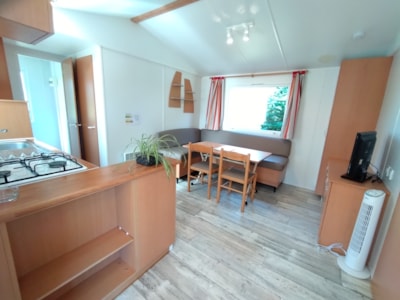 Mobile home Confort 30m² (2 bedrooms-TV) + covered terrace 11 m²