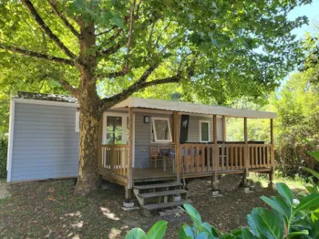 Mietunterkunft - Mobilheim Premium 36M² / 2 Zimmer - Klimatisiert - Überdachte Terrasse - Camping Du Vieux Château