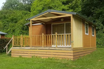 Mietunterkunft - Hütte 25M² / 2 Schlafzimmer - Überdachte Terrasse - Klimaanlage - Camping Du Vieux Château