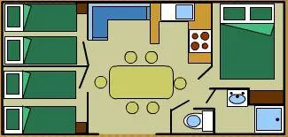 Huuraccommodatie(s) - Family Xxl Stacaravan - 3 Slaapkamers - 32M² Met Sanitair - image n°2 - CAMPING LA DIGUE
