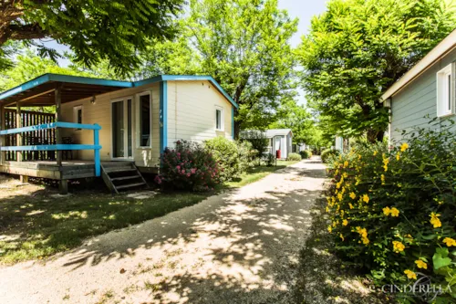 Mietunterkunft - Cottage-Chalet – 2 Schlafzimmer – 38 M², Klimatisiert - image n°1 - CAMPING LA DIGUE