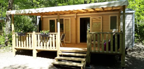 Huuraccommodatie(s) - Mobil Home Riviera 2Ch - 29M2 Avec Terasse - image n°2 - Camping Les Acacias