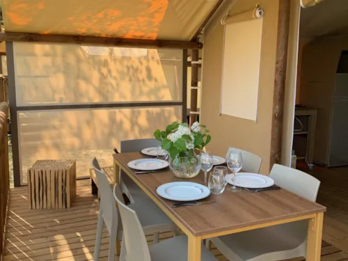 Location - Chalet N°6 Bis Lodge 31 M² Semi Confort - image n°3 - CAMPING ISERAND CALME et NATURE***