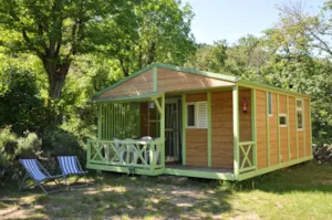 Locatif - Chalet n°2 Club 33 m² tout confort Climatisation en option - CAMPING ISERAND CALME et NATURE***