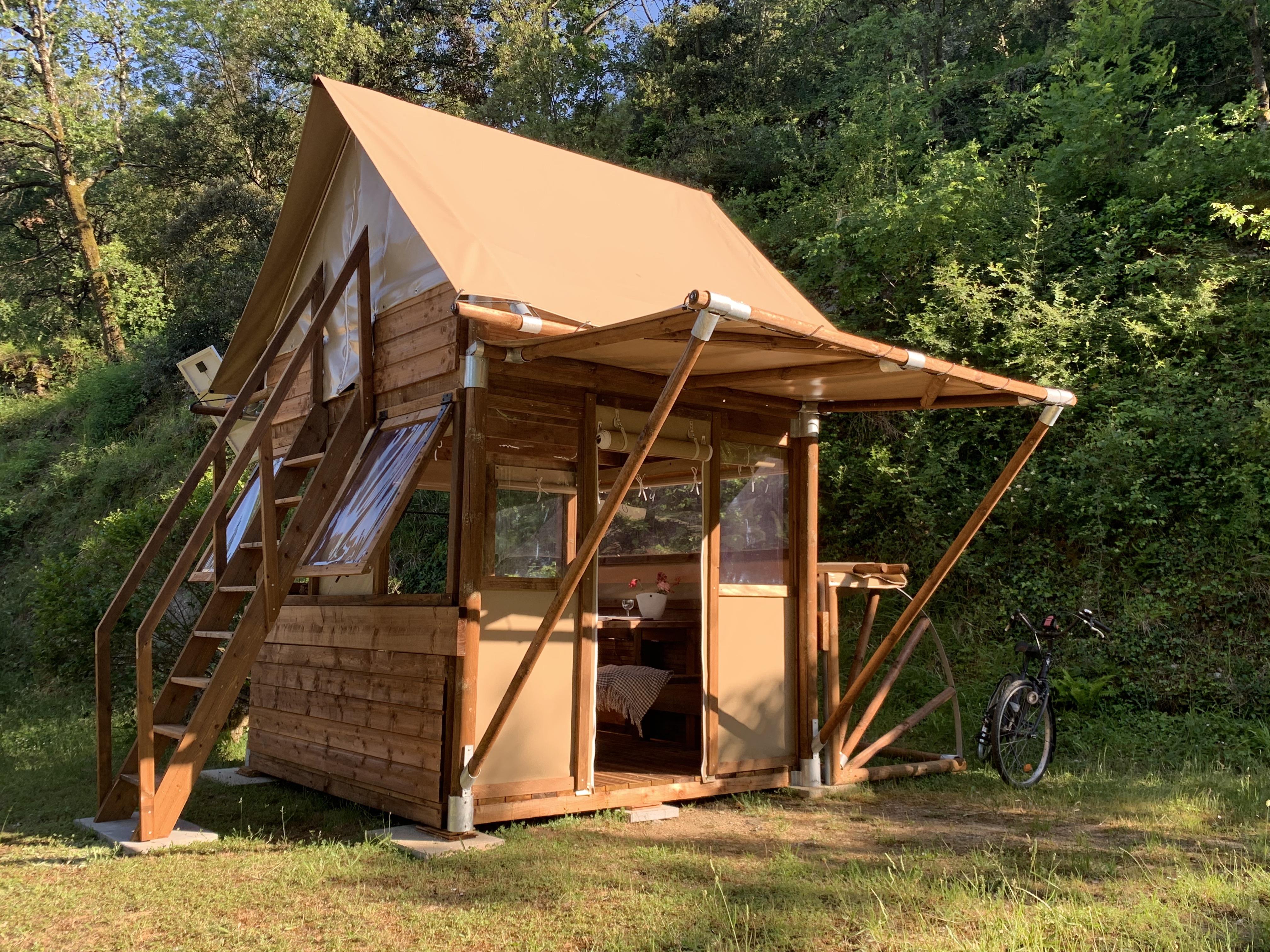 Location - Cabane Sur Pilotis "Premium"  (Emplacement Forêt) - Camping Iserand - Calme et Nature