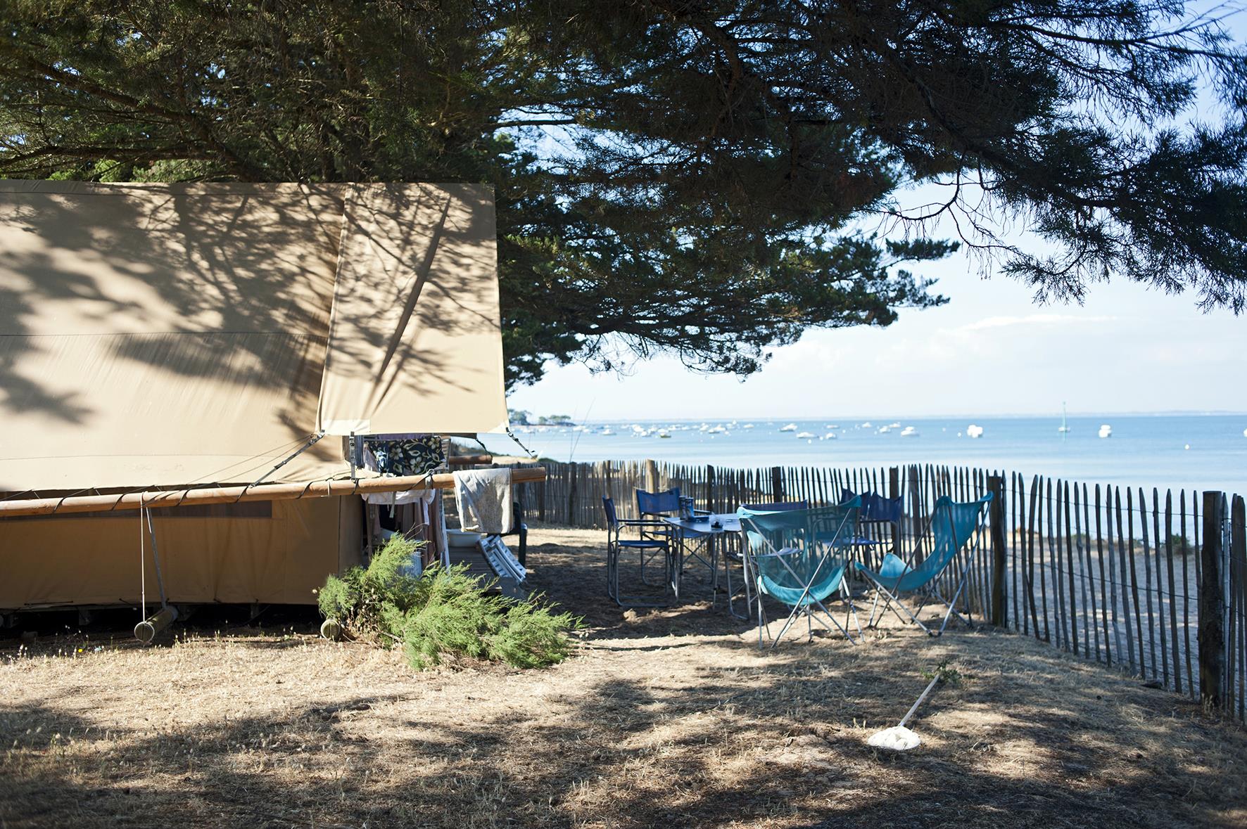Location - Tente Toile&Bois Bord De Mer - Camping Huttopia Noirmoutier