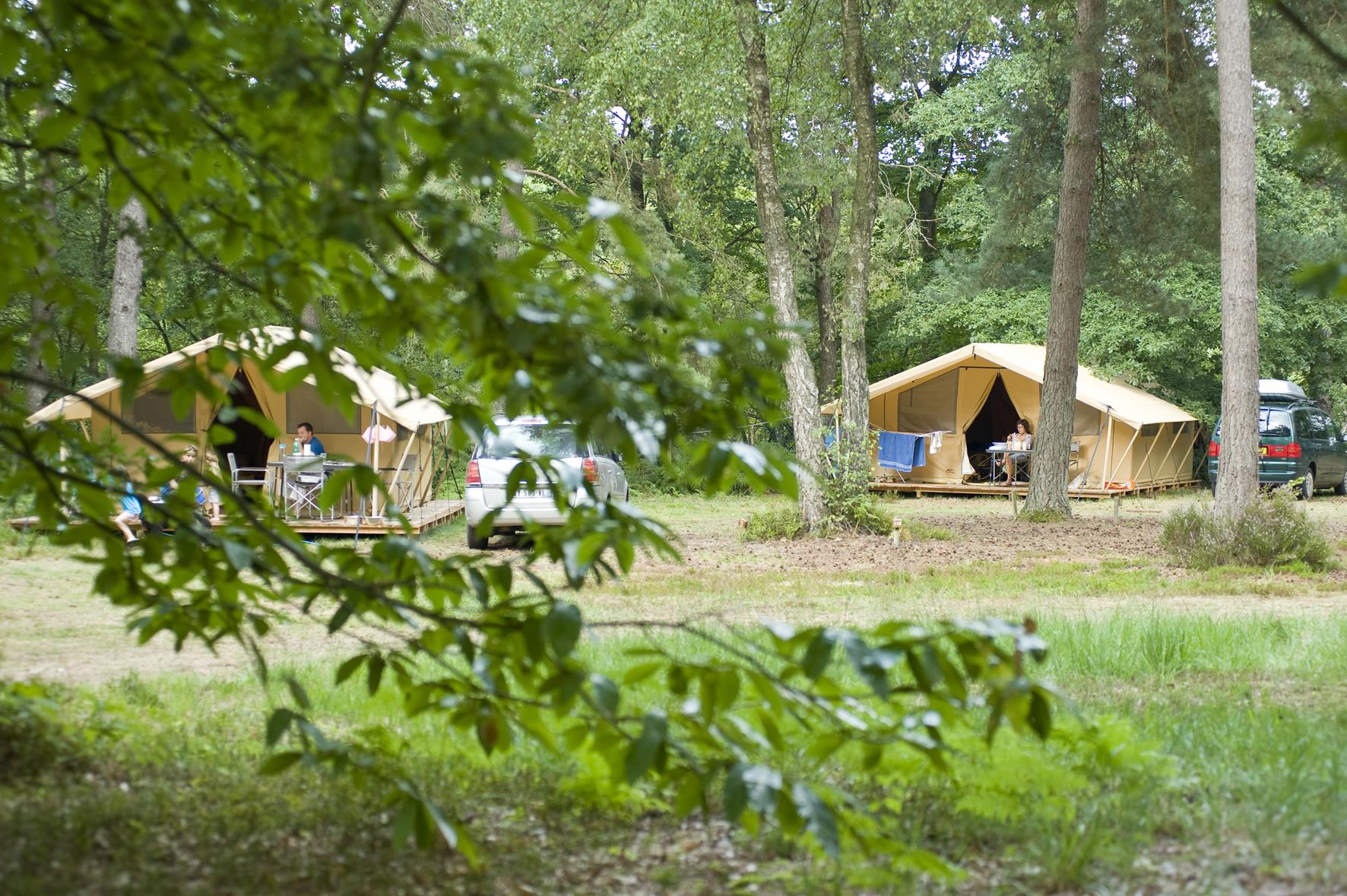 Location - Tente Toile&Bois Classic V - Camping Huttopia Noirmoutier