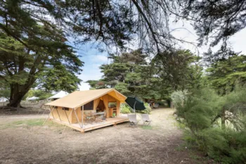 Huuraccommodatie(s) - Tente Toile&Bois Classic V - Huttopia Noirmoutier