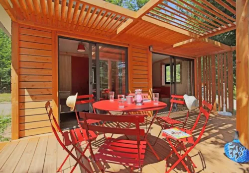 Huuraccommodatie(s) - Chalet Ottawa - image n°3 - Camping de Lyon
