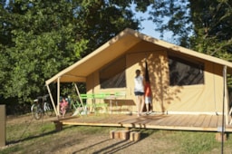 Accommodation - Safari Tent - 25M² - 4 Ad + 1 Ch - Without Toilet Blocks - Camping Koawa Forcalquier Les Routes de Provence