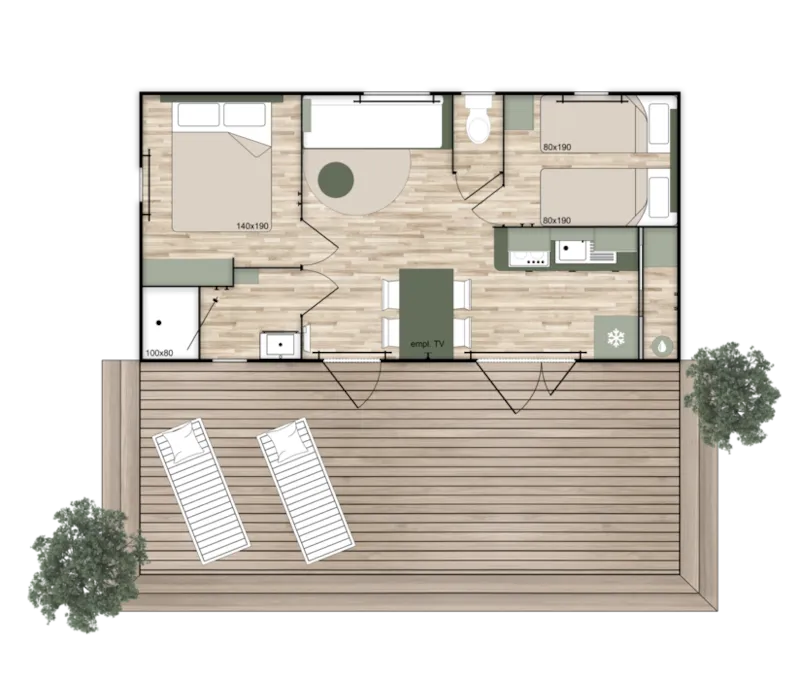 Mobil Home Ciela Privilège - 2 Chambres