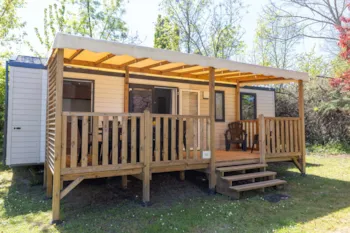 Mietunterkunft - Mobilheim Confort – 3 Schlafzimmer - Camping Les Routes de Provence