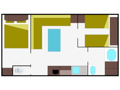 Mobile-home 21M²  (second category)
