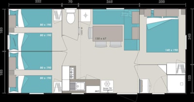 Mobile-home 3 bedrooms — 6