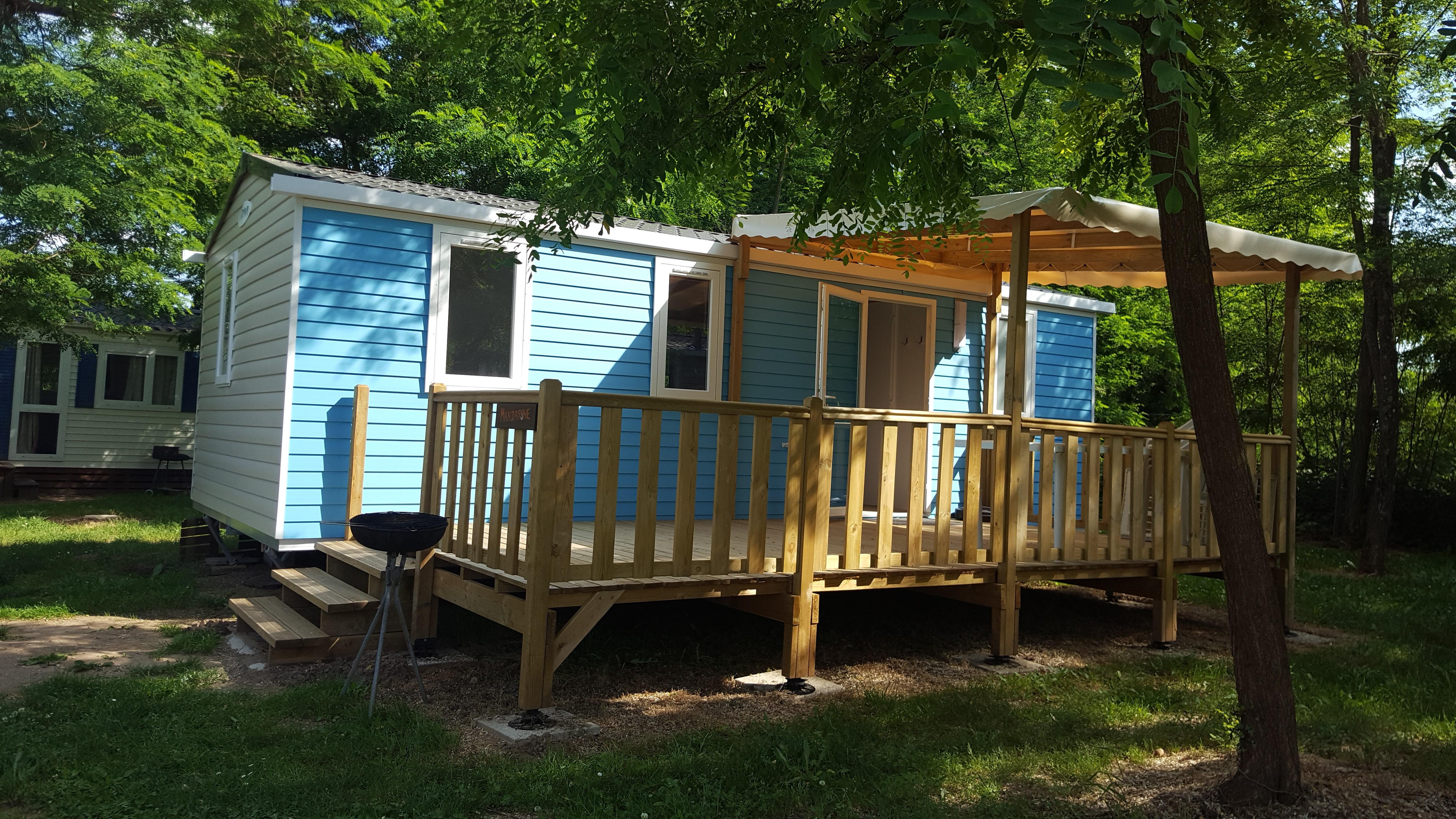 Location - Mobil-Home Titania 3 Chambres - Base de Loisirs - Camping du Lac Cormoranche