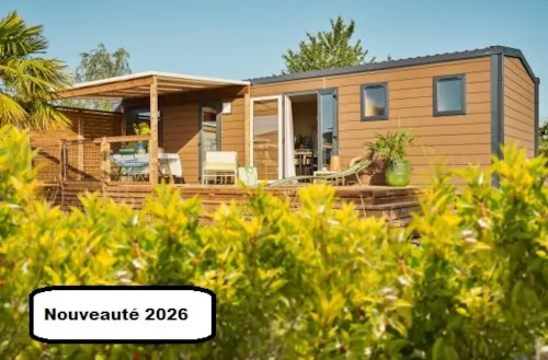 Accommodation - Mobil-Home Seychelles 3 Bedrooms  / Air Conditioning, Dishwasher, 2 Bathrooms - image n°1 - Base de Loisirs - Camping du Lac Cormoranche