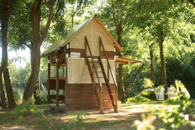Bivouac tent pitched — 2