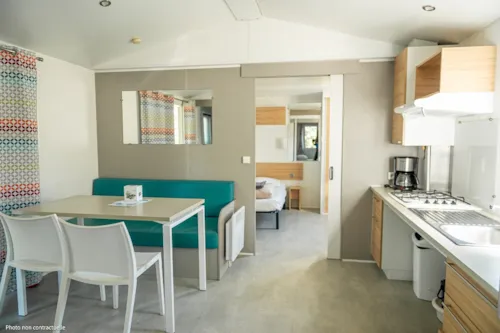 Mietunterkunft - Mobilheim - image n°2 - Base de Loisirs - Camping du Lac Cormoranche