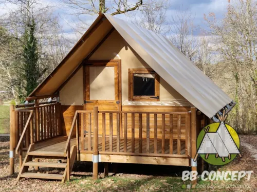 Mietunterkunft - Amazonas-Bungalow Zur Nachtvermietung - image n°1 - Base de Loisirs - Camping du Lac Cormoranche