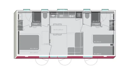 Accommodation - Mobile Home Tribu Top Presta - image n°3 - Capfun - Domaine d'Imbours