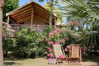 Mietunterkunft - Hütte Im Bolz  "Caba'nature" 22M² - Village Camping Les Pêcheurs