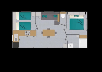 Cosy 2 Bedrooms - 4 people - 32m2