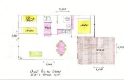 Chalet 35M² (2 Chambres) Terrasse Couverte - Le Parc Des Coteaux 800M Du Camping