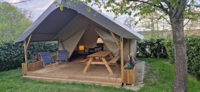 Wood Lodge 23m² – 2 bedrooms, covered terrace