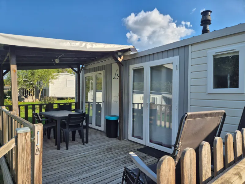 Mobil-Home. Alizé 48M2. 3Ch - 5Pers. Terrasse 1/2 Couverte