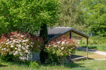 Mietunterkunft - Chalet 28M² (2 Zimmer) + Überdachte Terrasse - Camping Les Coteaux du Lac