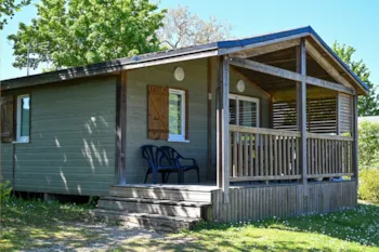 Mietunterkunft - Chalet 35M² (3 Zimmer) + Überdachte Terrasse - Camping Les Coteaux du Lac