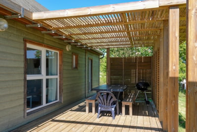 Chalet Horizon 85m² (4 bedrooms) with covered terrace - Le Parc des Coteaux (800 m from campsite)