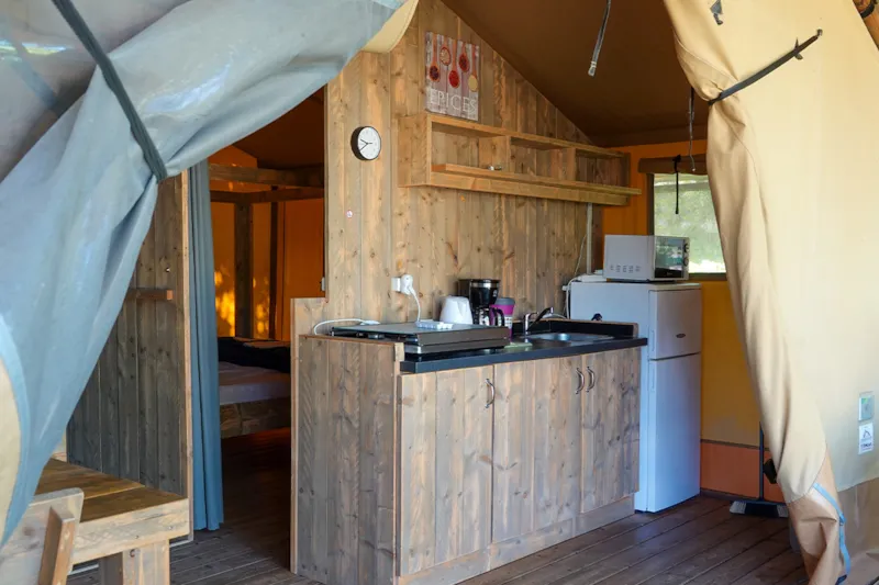 Bungalow Toilé Meublé Woody 27M2 Avec Sanitaires 2Ch
