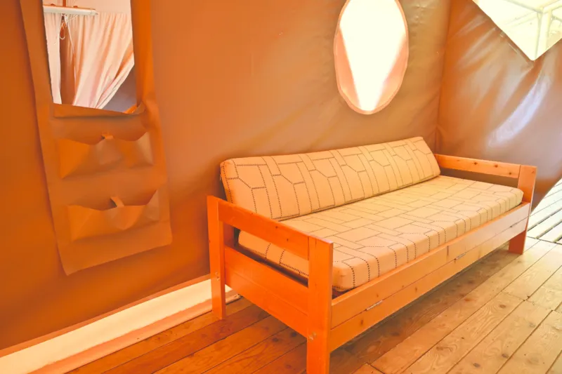 Bungalow Toilé Meublé 10 Pers. Canada Xxl 64M² (5 Chambres) Avec Terrasse Couverte