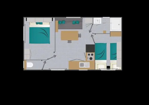 Huuraccommodatie(s) - Premium Stacaravan Met 2 Slaapkamers - image n°7 - Domaine de la Plage